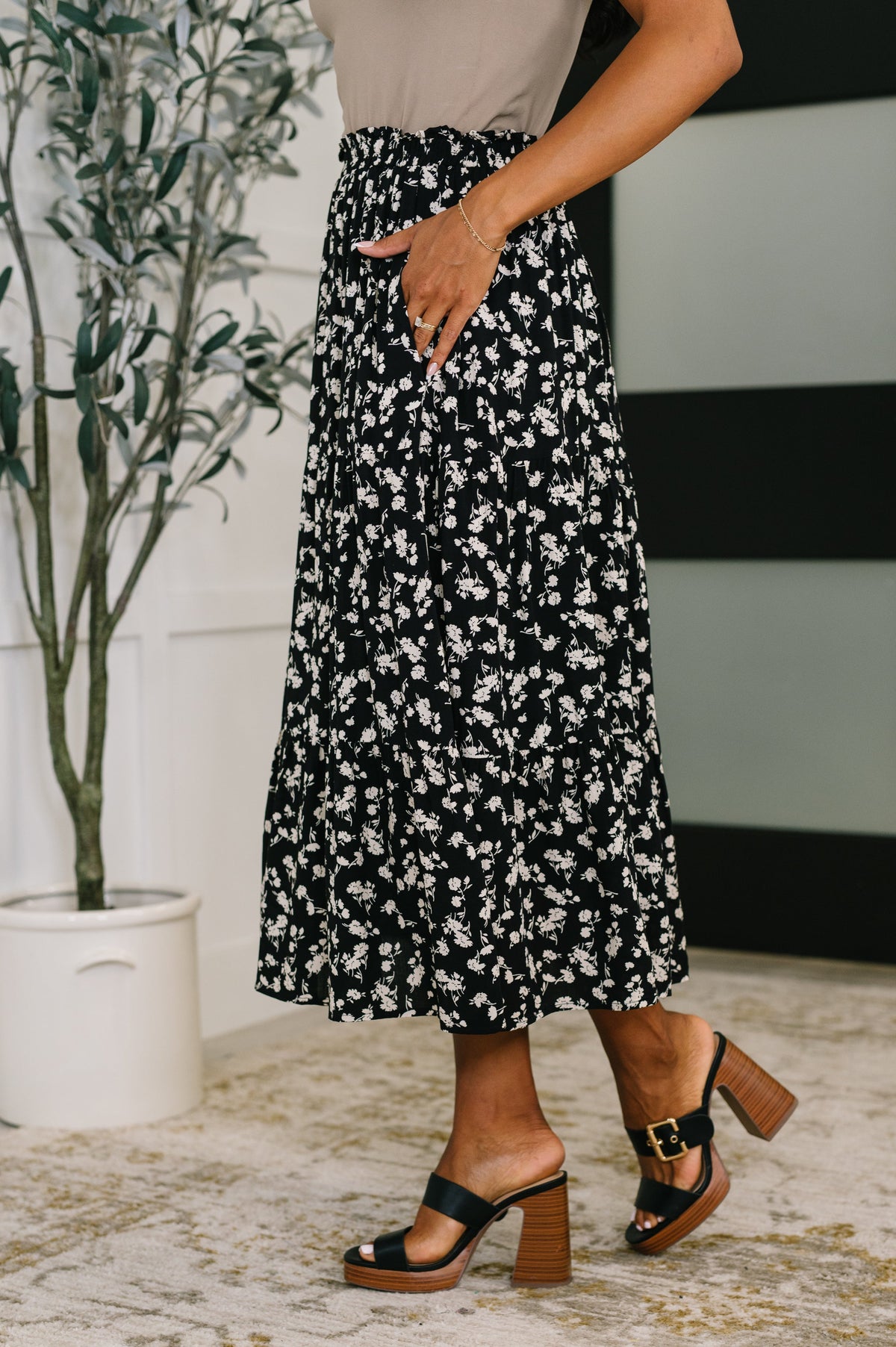 Fielding Flowers Floral Skirt