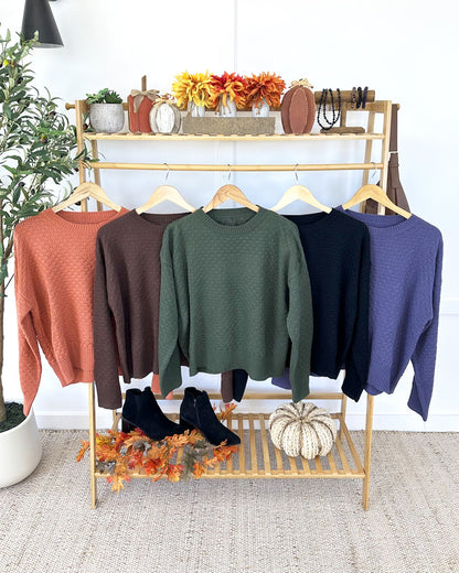 Gianna Pullover Sweater - Slate Blue