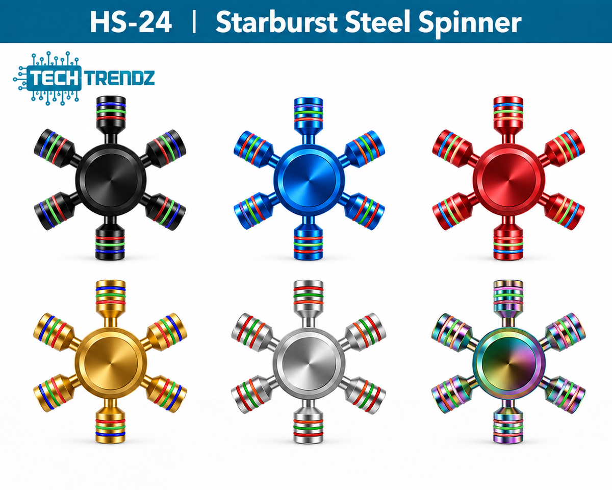 5-Pack Starburst Steel spinner