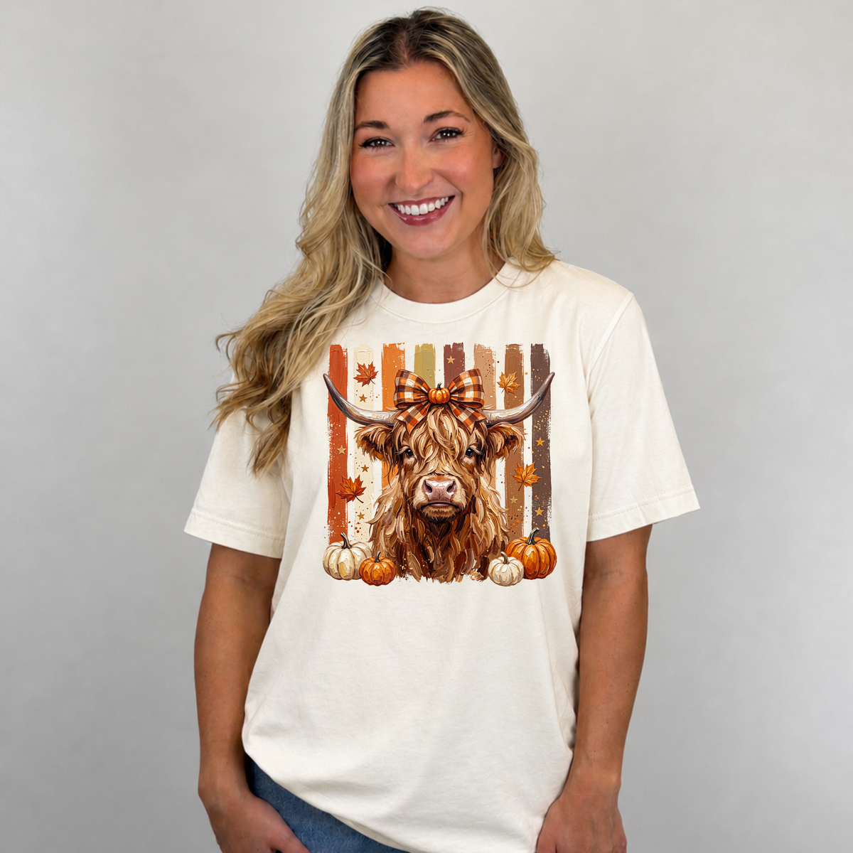 Highland Cow Fall Tee