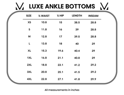 Scuba Ankle Bottoms- Black