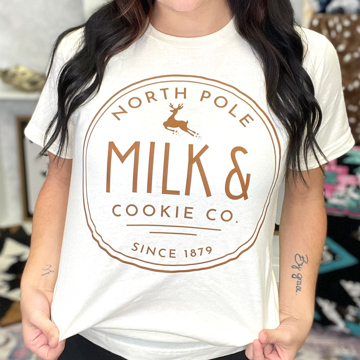 North Pole Milk & Cookies Graphic Tee DEAL OF THE WEEK