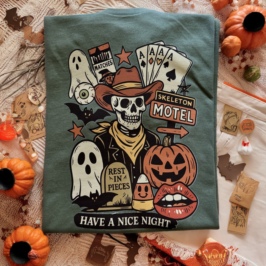 Skeleton Motel Graphic Tee