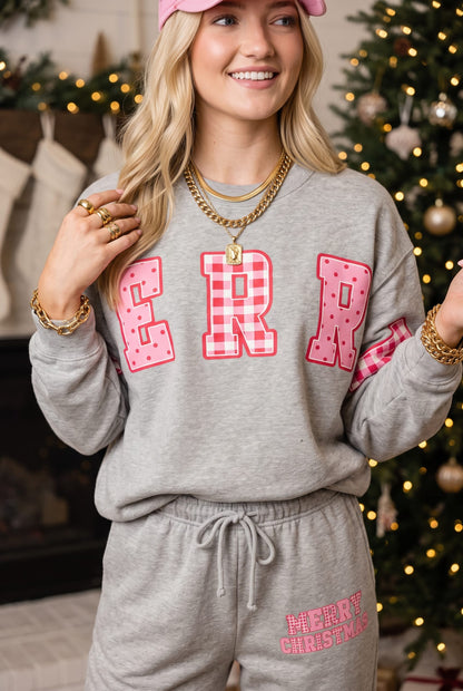 Merry Christmas Patch Sweatpants