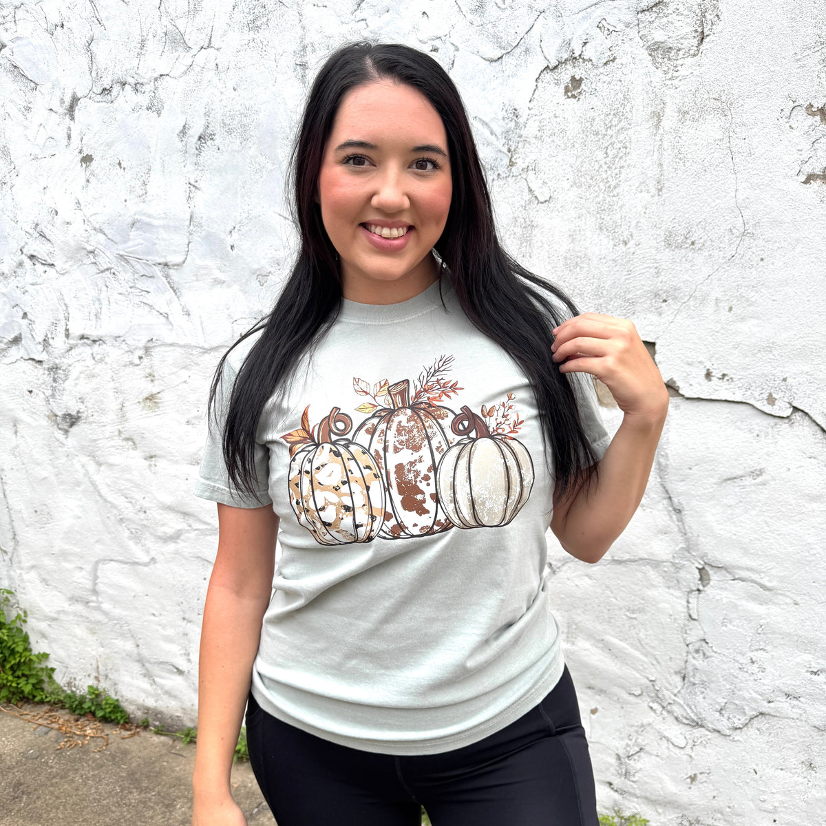 Ivory Pumpkins Graphic Tee