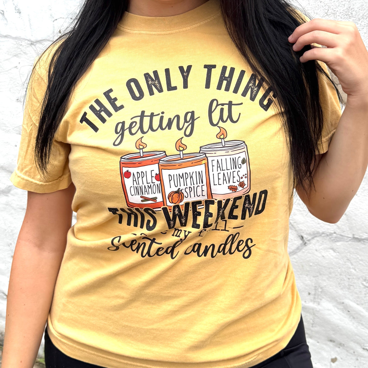 Fall Candle Graphic Tee