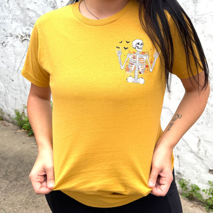 Fall Breeze Skeleton Graphic Tee