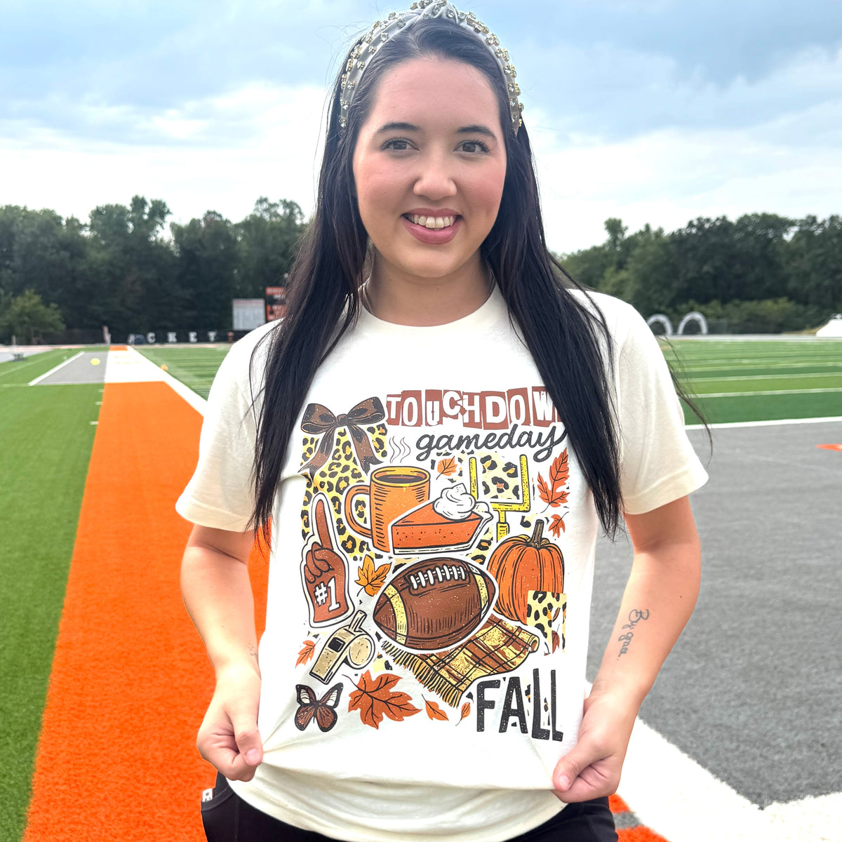 Touchdown Fall Collage Graphic Tee