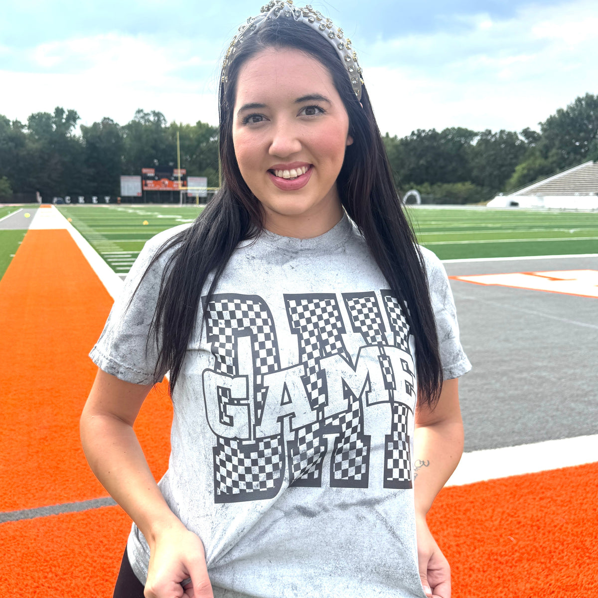 Checkered Game Day Graphic Tee