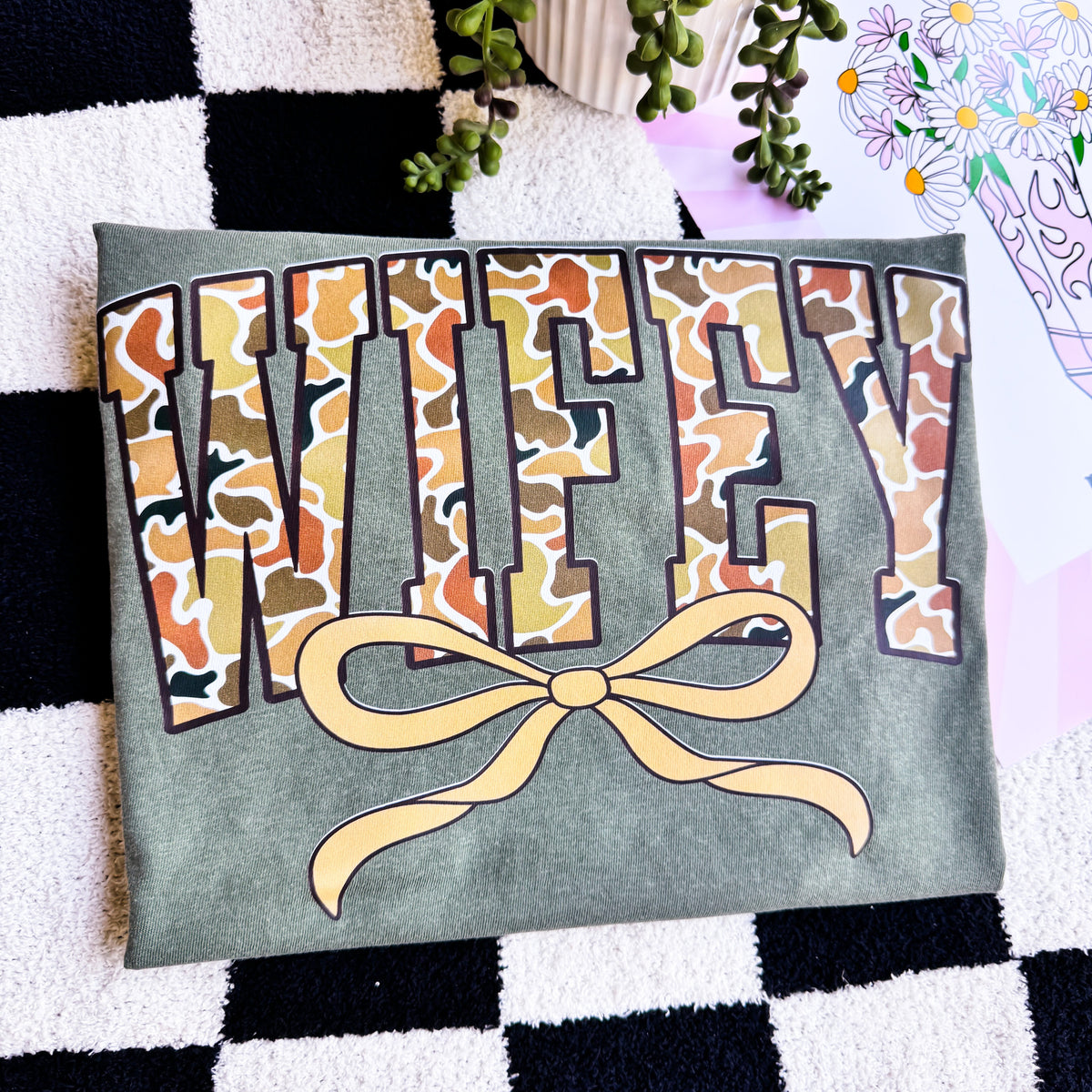 Camo Wifey Graphic Tee