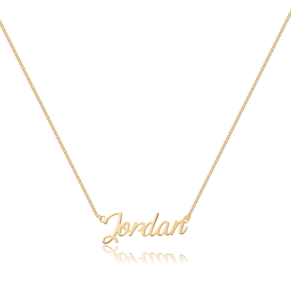 Custom Classic Script Name Necklace (Water Resistant)