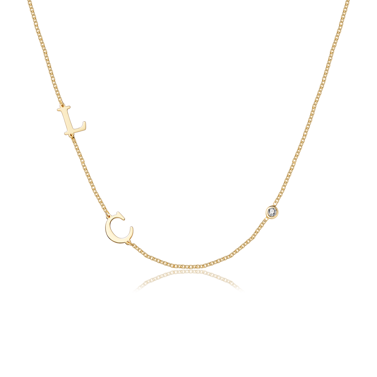 Custom Adore Initial Necklace (Water Resistant)