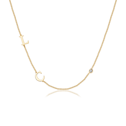 Custom Adore Initial Necklace (Water Resistant)