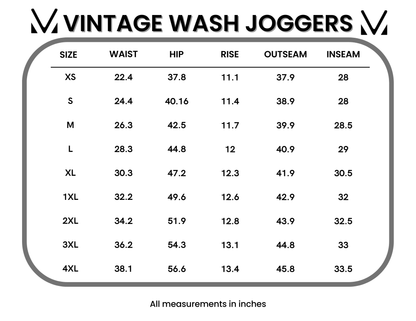 Vintage Wash Joggers - Olive