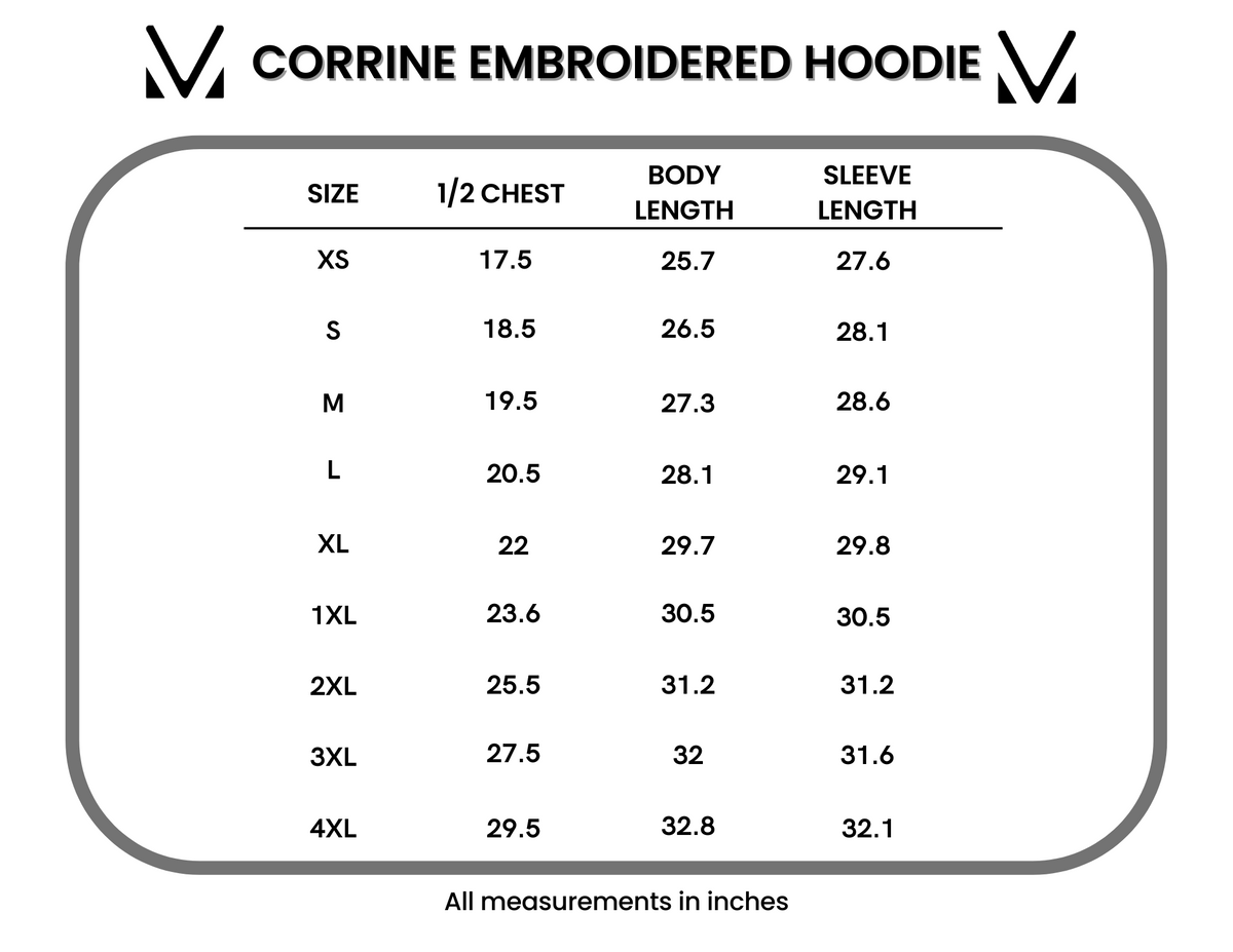 Corrine Embroidered Hoodie - Freedom Over Everything