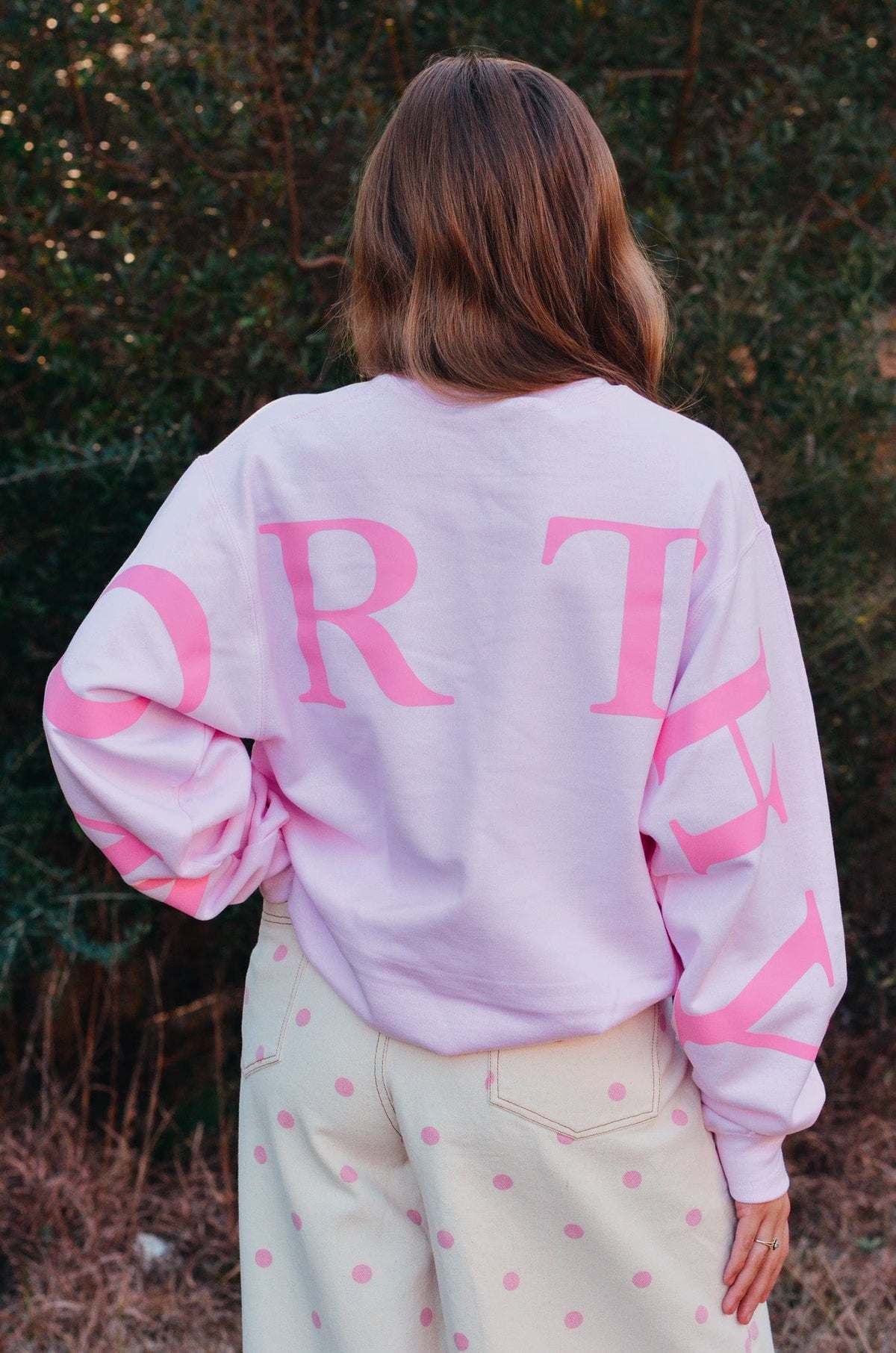 Worthy Light Pink Sweatshirt