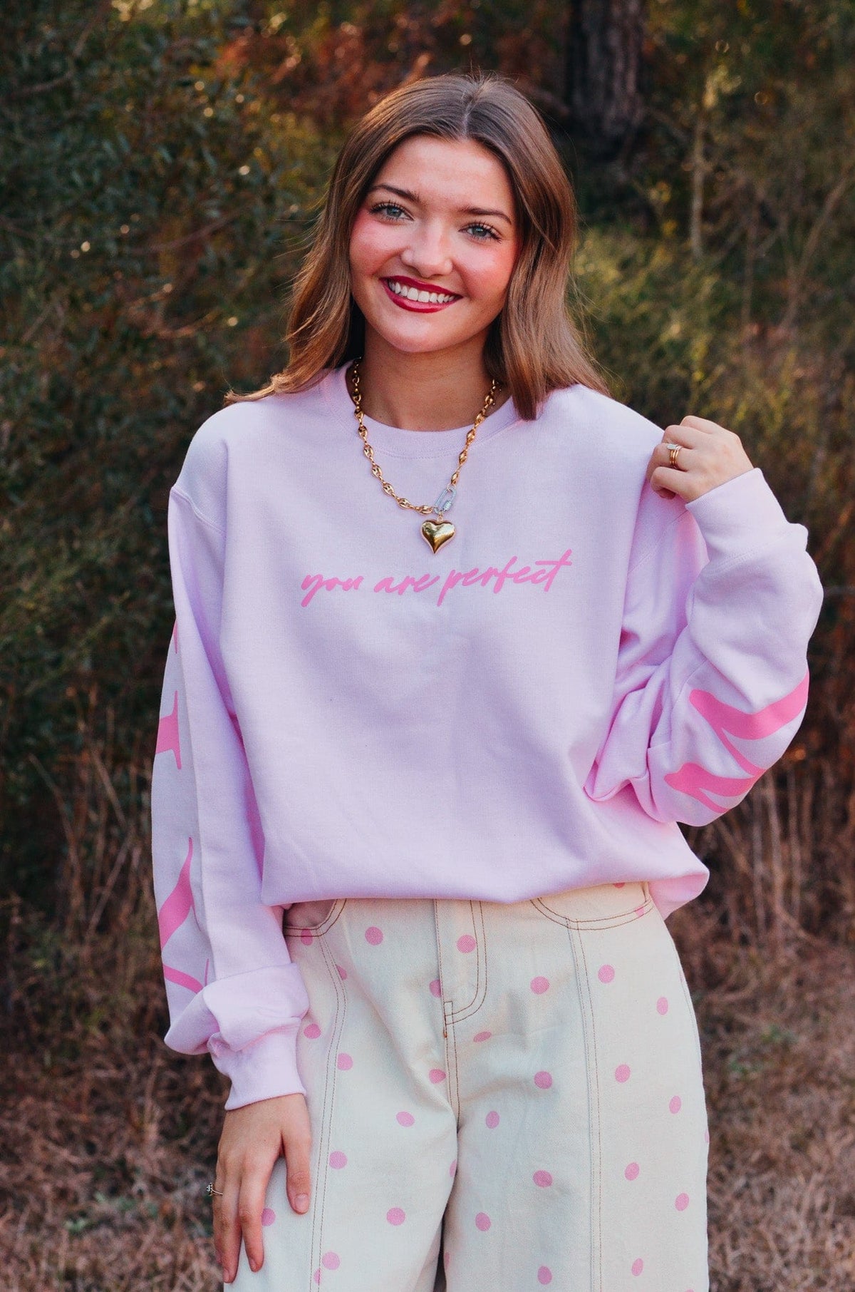 Worthy Light Pink Sweatshirt