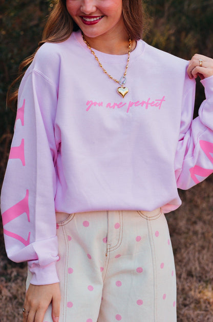 Worthy Light Pink Sweatshirt