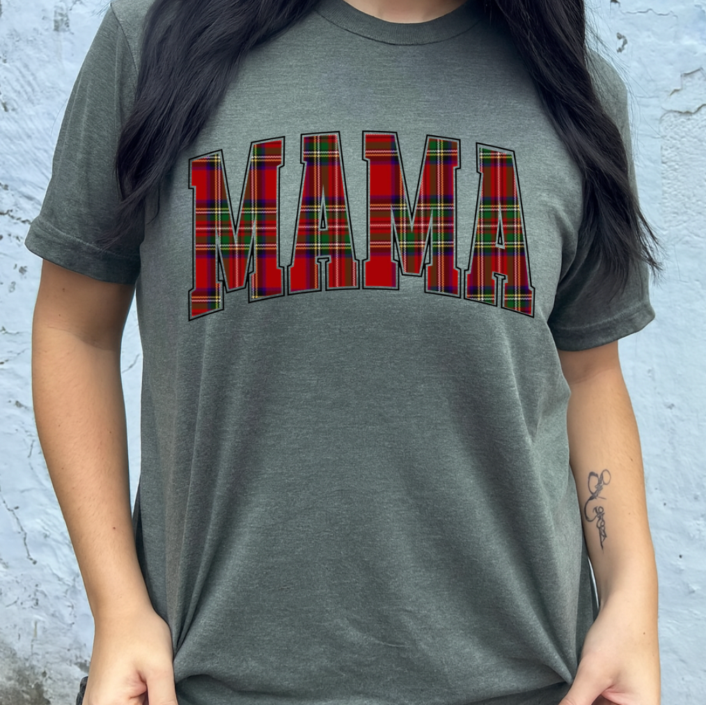 Plaid Mama Graphic Tee *PINK FRIDAY*