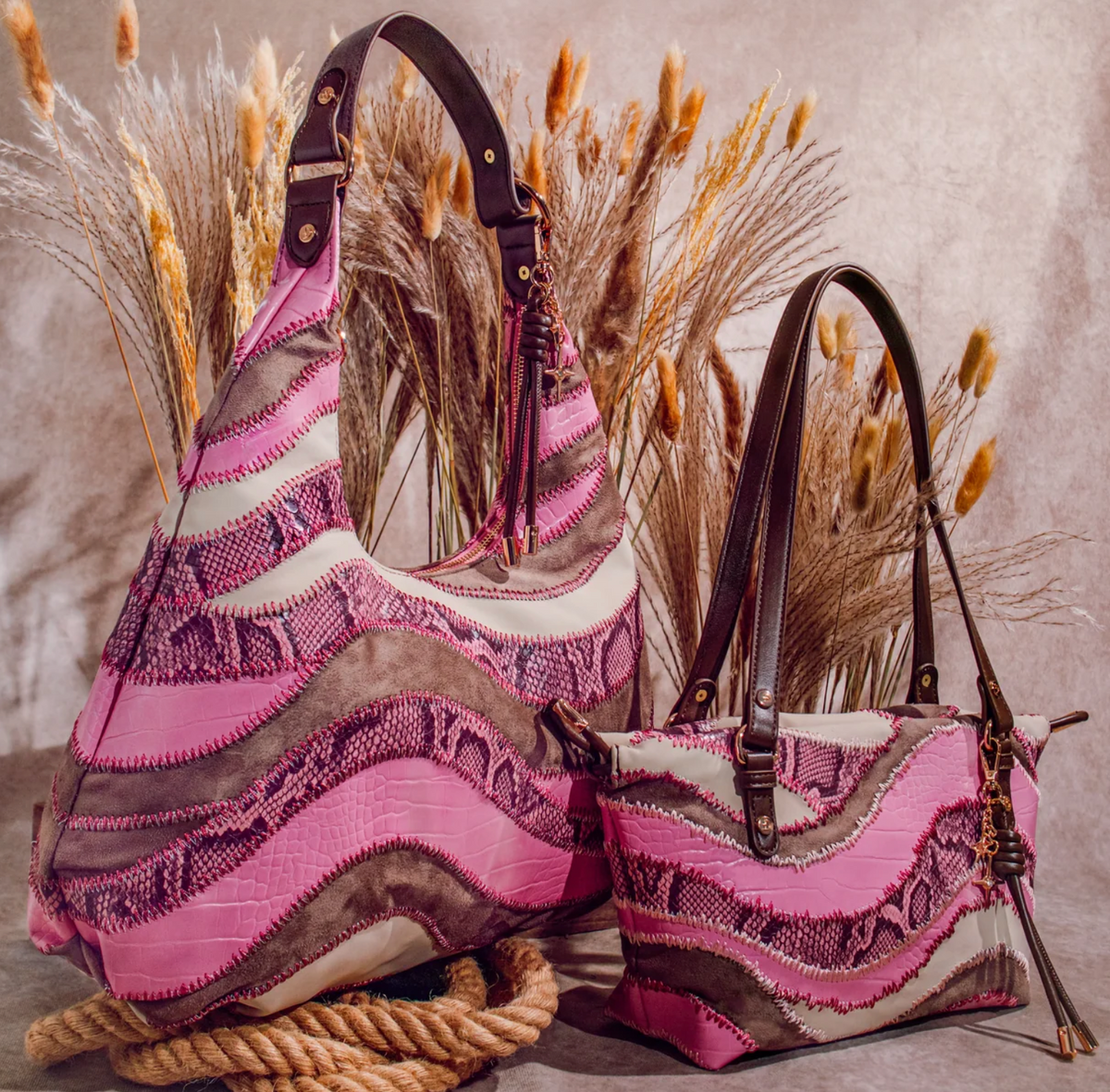 Dessert Stitch Hobo or Shoulder Bag