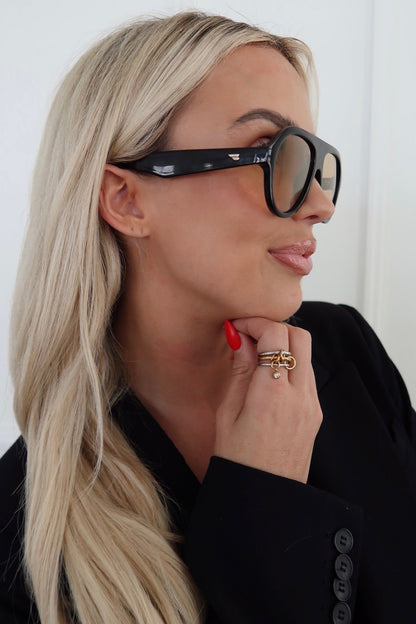 TWO TONED JULIA RING