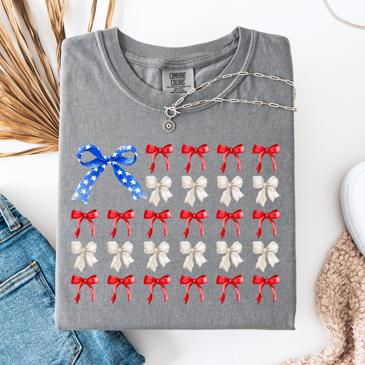 4th Of July Bows Graphic Tee