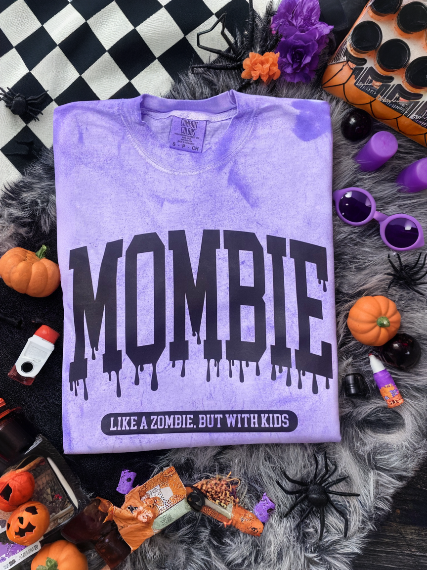 Mombie Acid Wash Graphic Tee
