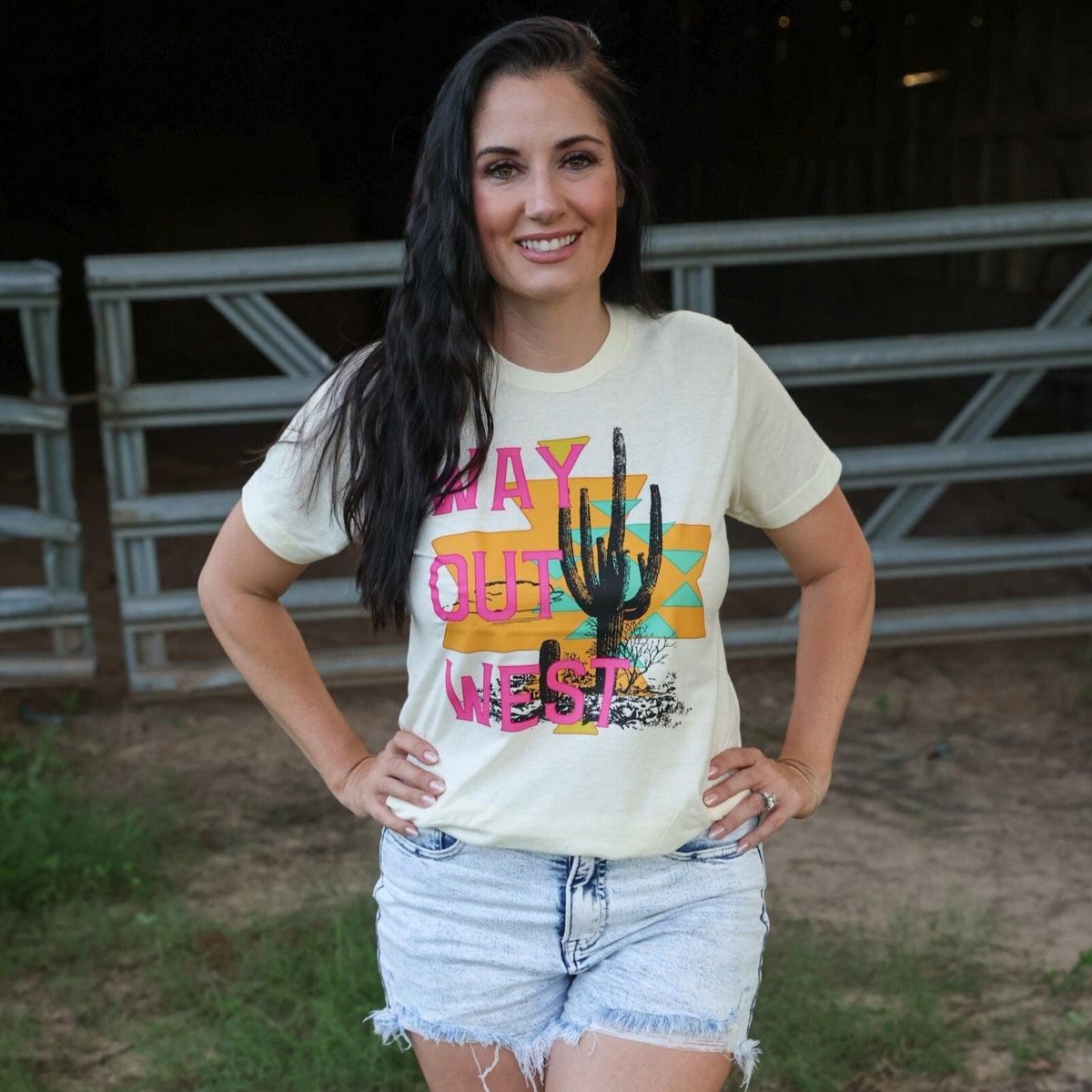 FestiviTees Women - Apparel - Shirts - T-Shirts Way Out West Desert Soft Graphic Tee