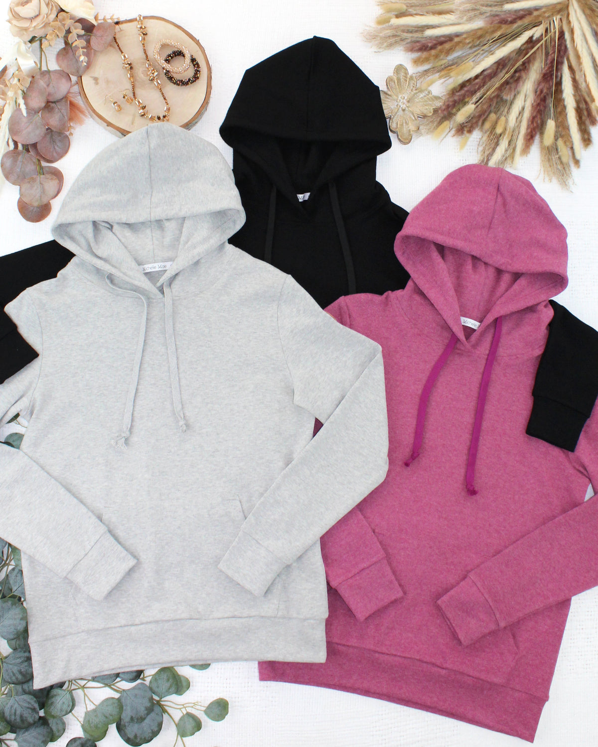Hailey Hoodie - Raspberry