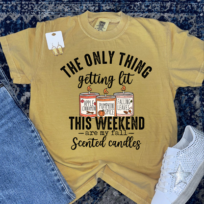 Fall Candle Graphic Tee