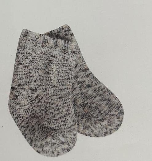 Cookie Dough Multi infant ragg crew socks SKU 75984