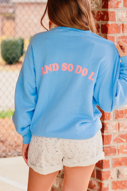 Y'all Need Jesus Light Blue Sweatshirt