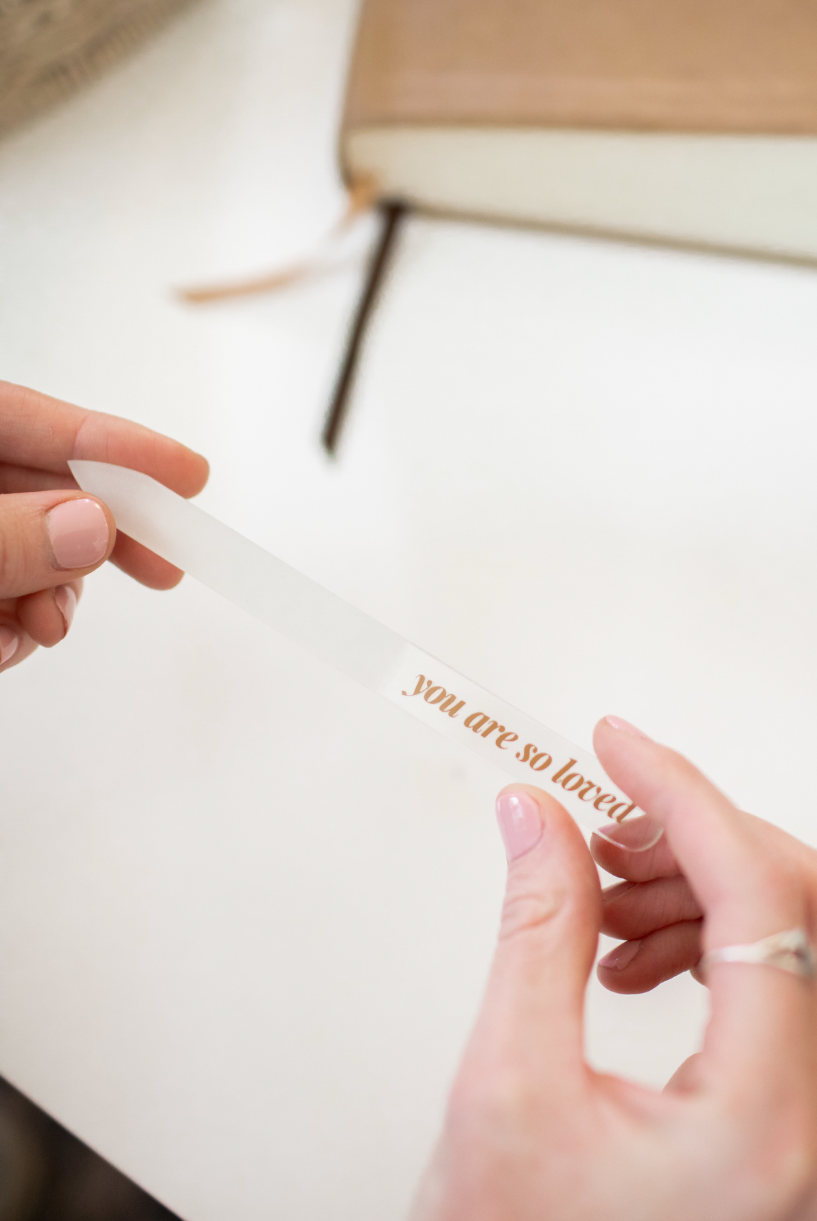 you are so loved' glass nail file®
